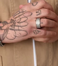 Heren Lucardi Ring Staal - zilverkleurig