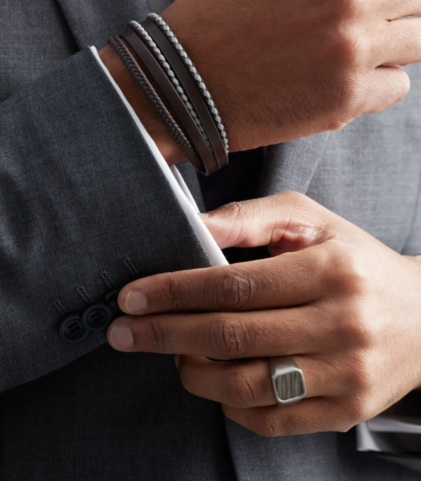 Ring Staal - zilverkleurig Heren Ringen