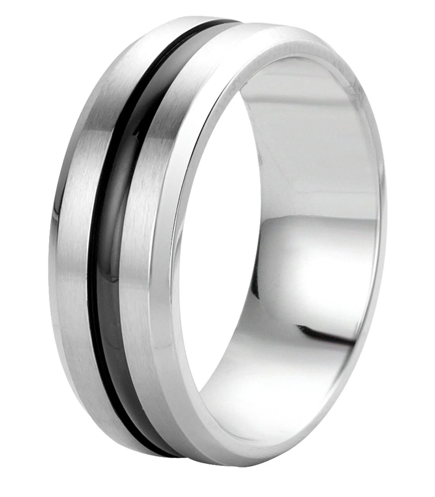 Sale Ring Staal - zilverkleurig Heren Ringen