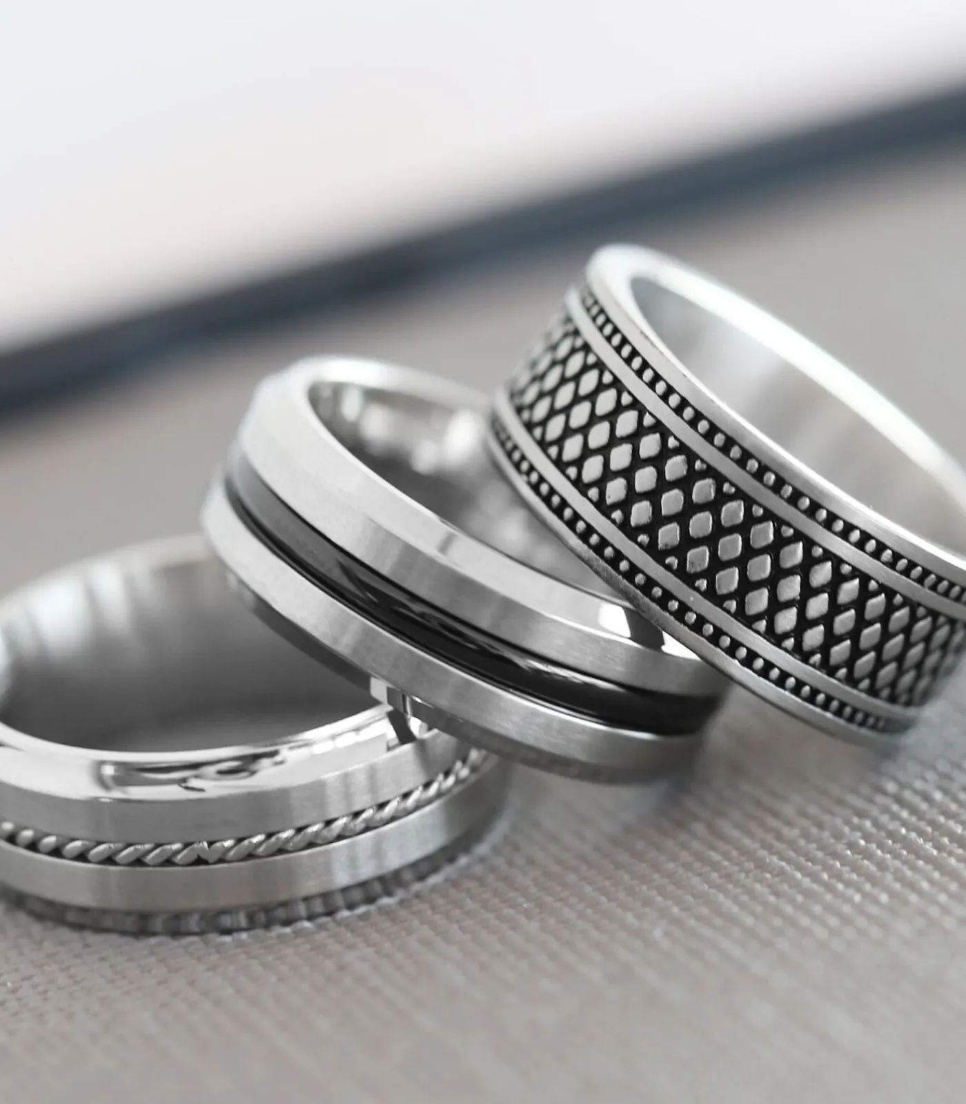 Sale Ring Staal - zilverkleurig Heren Ringen