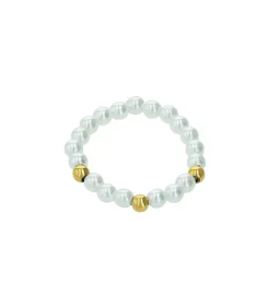 DAMES Amor Ring voor dames, roestvrij staal, glaskraal | hartje