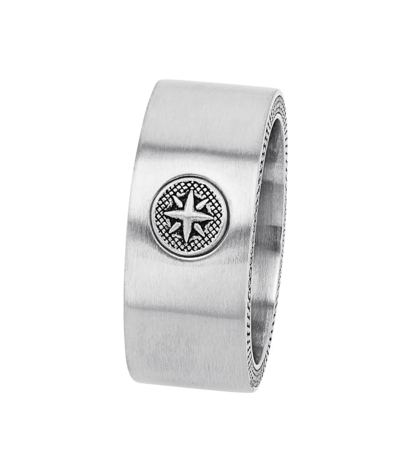 Outlet Ring voor mannen, roestvrij staal | Kompas Heren Ringen