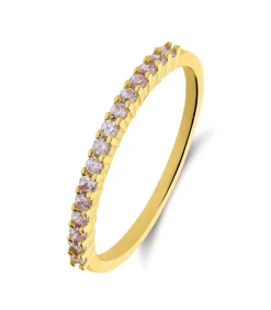 DAMES Lucardi Ring Zilver - Goudkleurig