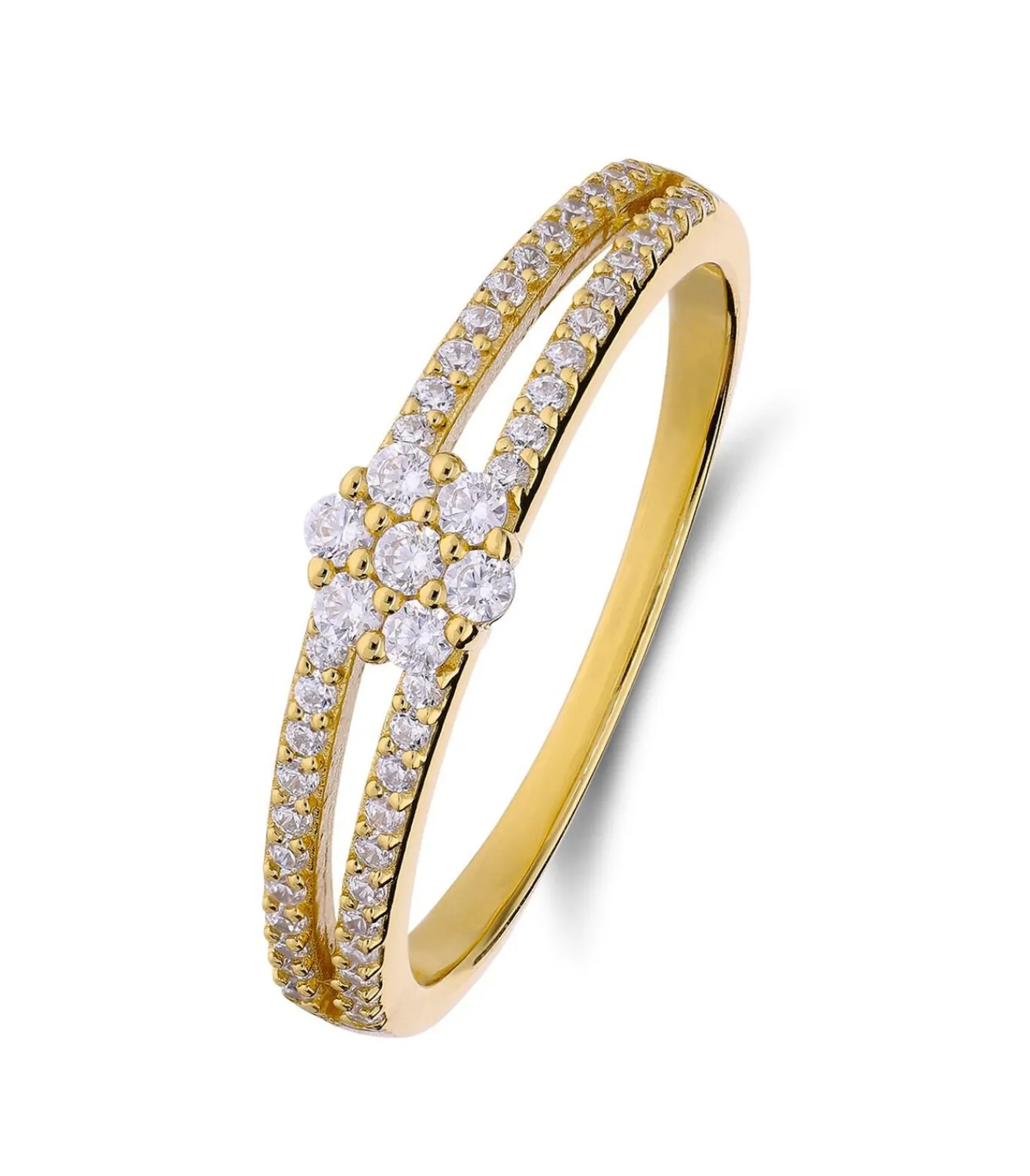 Outlet Ring Zilver - Goudkleurig DAMES Ringen