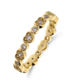 DAMES Lucardi Ring Zilver - Goudkleurig