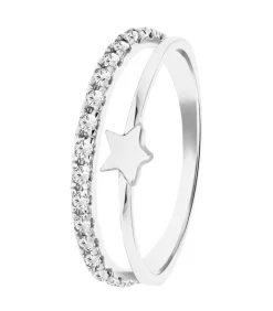 DAMES Lucardi Ring Zilver - zilverkleurig