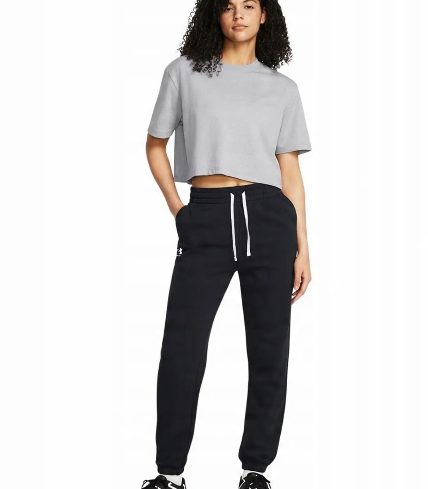 DAMES Under Armour RIVAL - Joggingbroek - Zwart