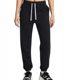 DAMES Under Armour RIVAL - Joggingbroek - Zwart