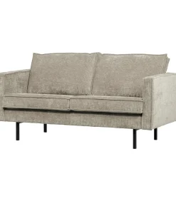 Sale Rodeo Zits Bank - Ribstof - Donkerzand - 85x190x86 Zetels