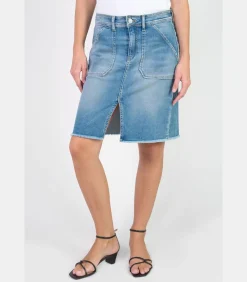 DAMES Le Temps des Cerises Rok recht van jeans LEDISI