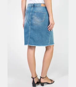 DAMES Le Temps des Cerises Rok recht van jeans LEDISI