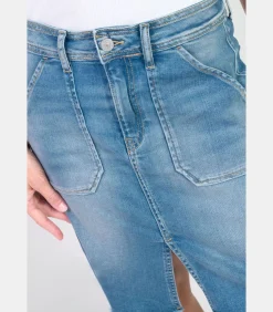 DAMES Le Temps des Cerises Rok recht van jeans LEDISI