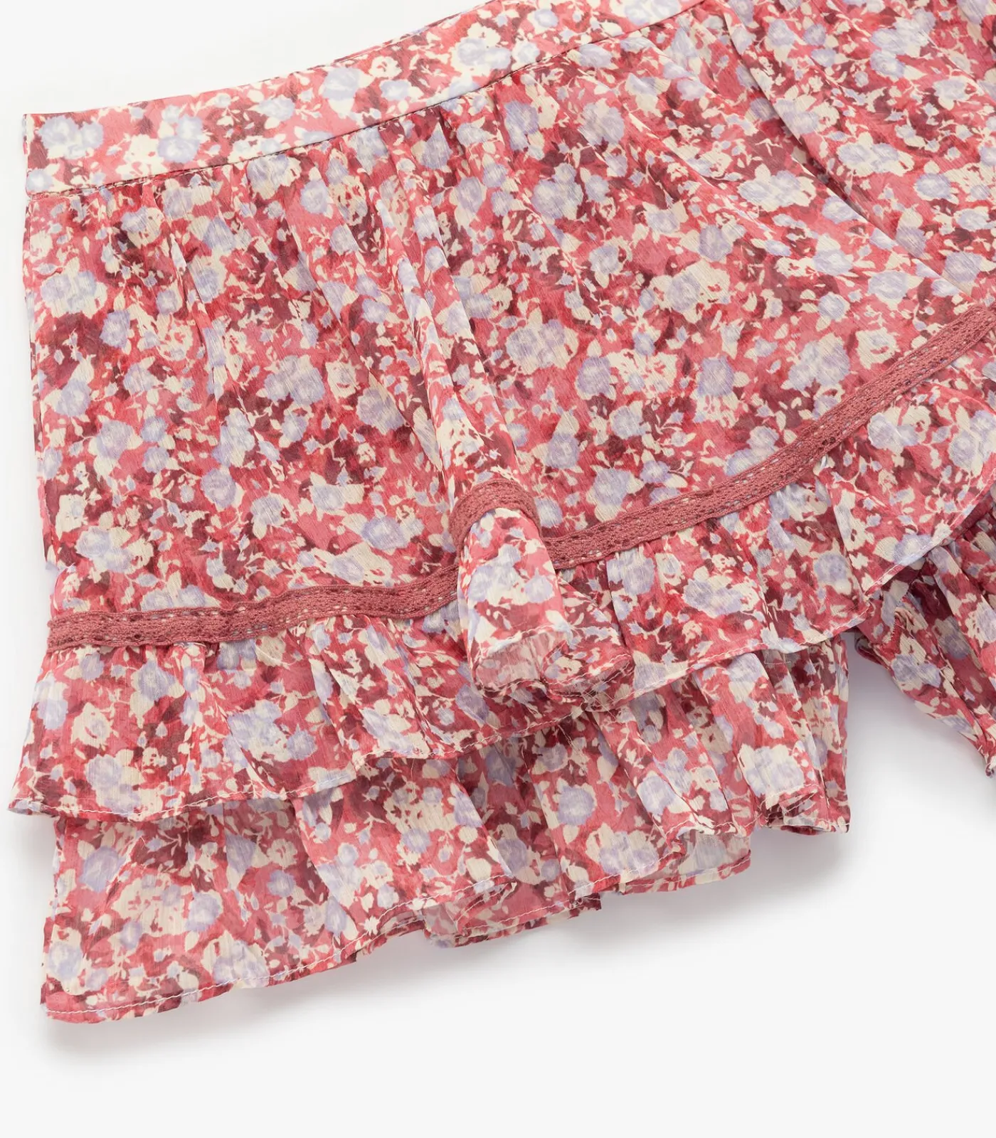 DAMES Koton Rokshort Bloemenprint Volant