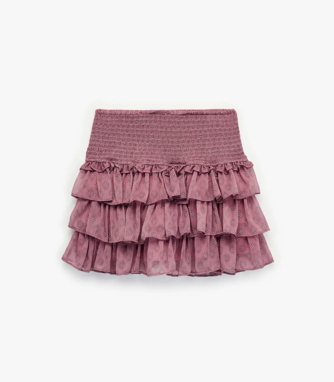 Rokshort Met Volants En Guipure Detail DAMES Rokken