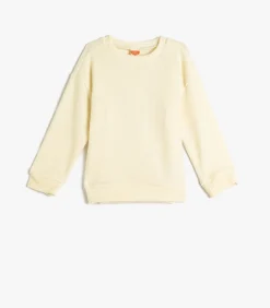 Kinderen Koton Ronde kraag Etiket gedetailleerd Sweatshirt