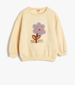 Kinderen Koton Ronde kraag geborduurd Sweatshirt