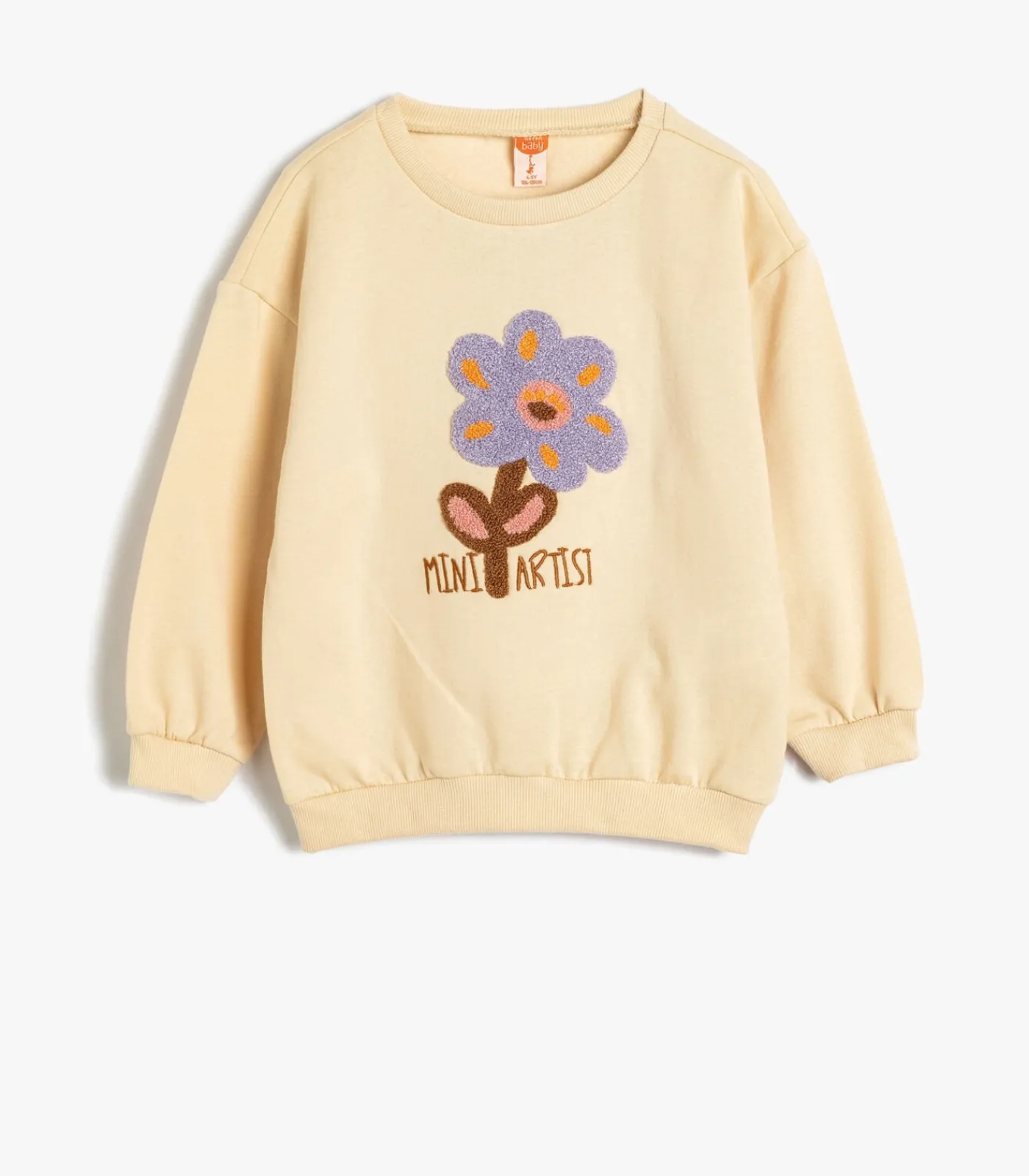 Kinderen Koton Ronde kraag geborduurd Sweatshirt
