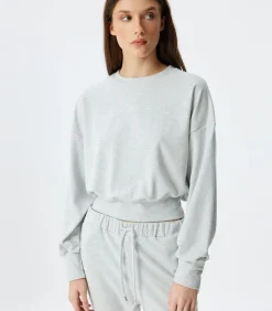 Discount Ronde kraag Lange mouw Pyjama'S Gebreide Top DAMES Loungewear