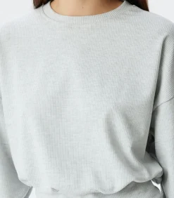 Discount Ronde kraag Lange mouw Pyjama'S Gebreide Top DAMES Loungewear