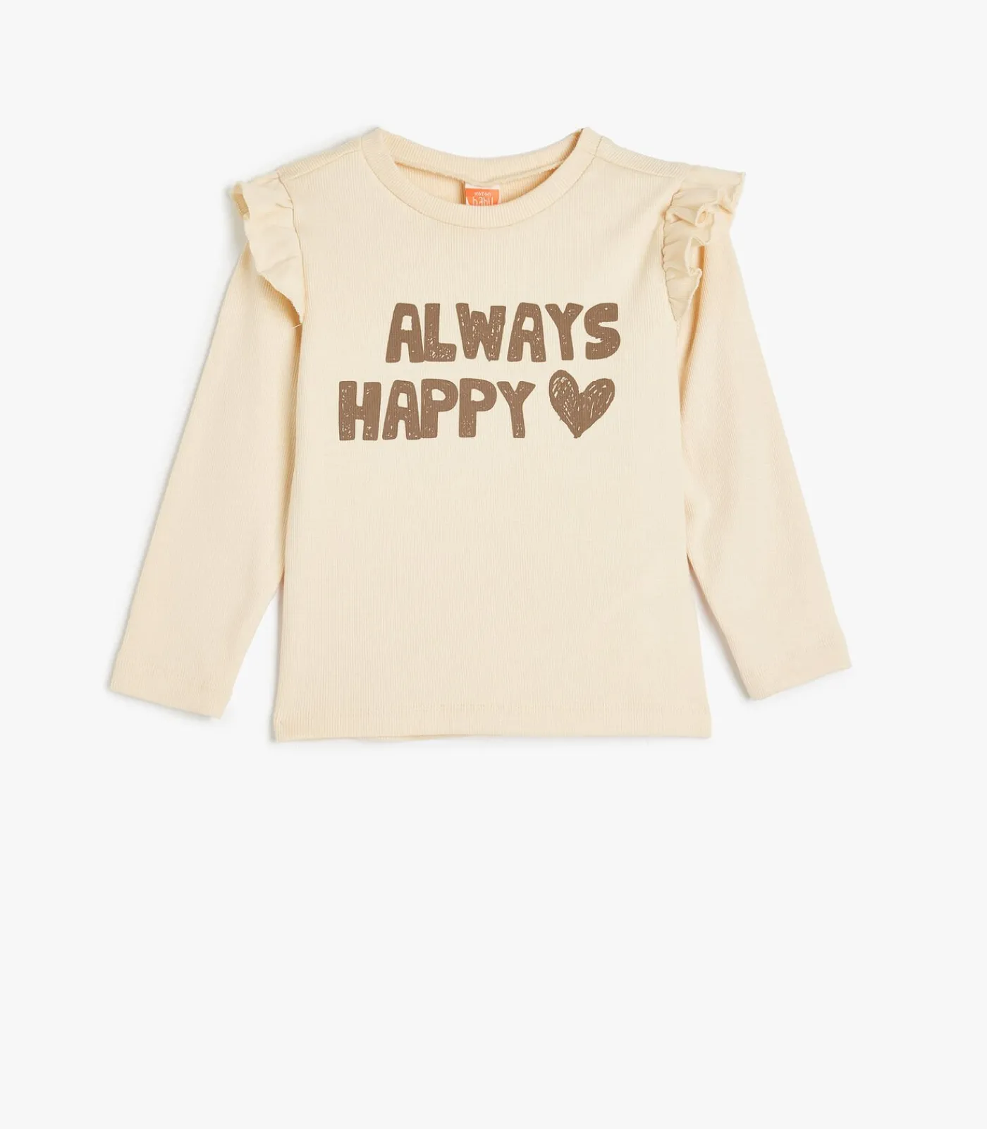 Kinderen Koton Ronde kraag Lange mouw T-shirt