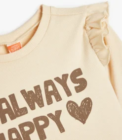 Kinderen Koton Ronde kraag Lange mouw T-shirt