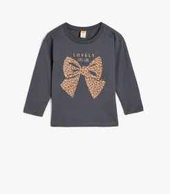 Kinderen Koton Ronde kraag Lange mouw T-shirt