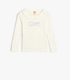 Kinderen Koton Ronde kraag Lange mouw T-shirt