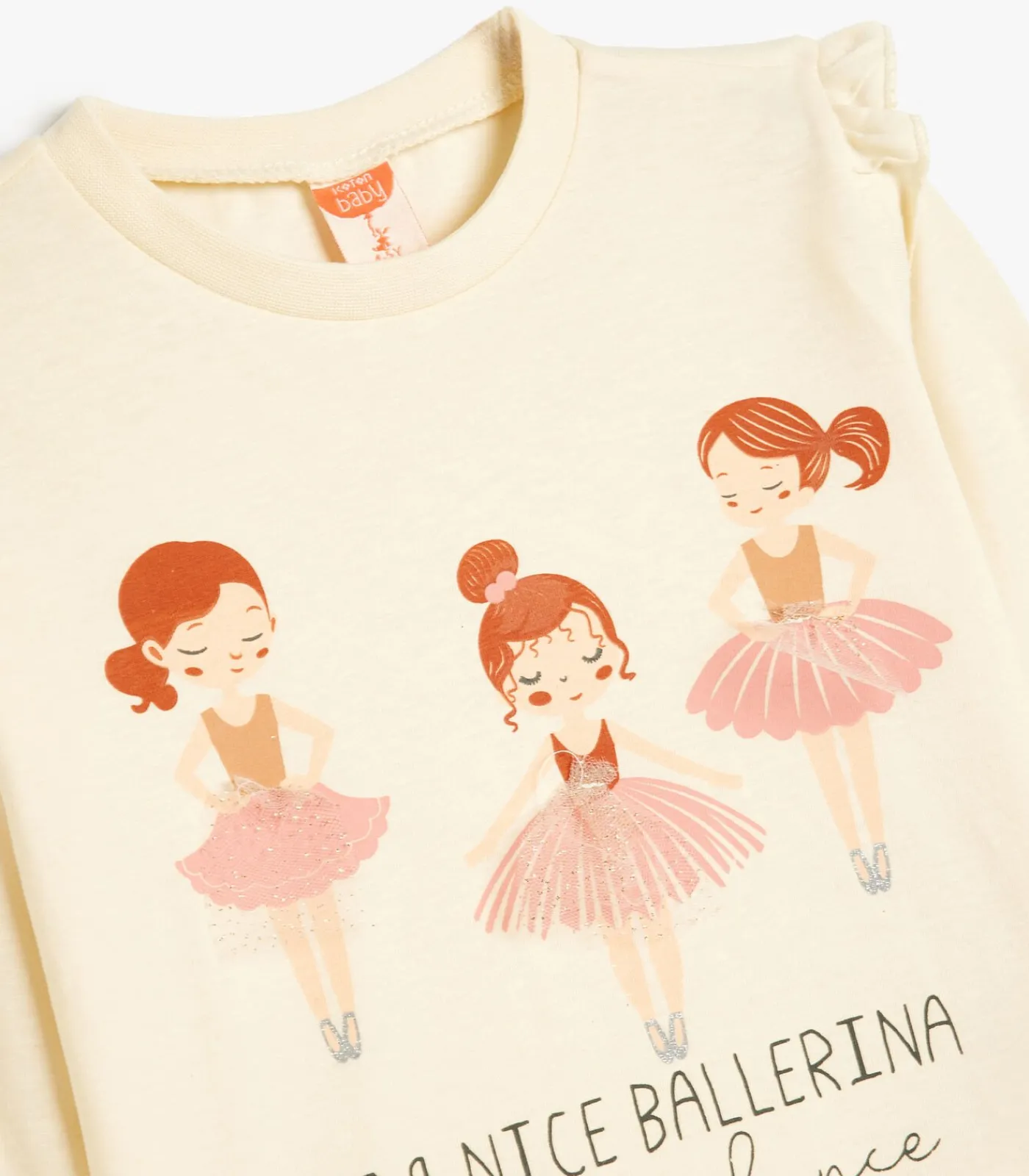 Kinderen Koton Ronde kraag Lange mouw T-shirt