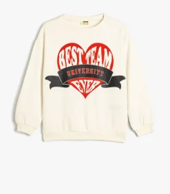 Kinderen Koton Ronde kraag Met drukwerk Sweatshirt