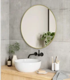 Online Ronde metalen wandspiegel Spiegels