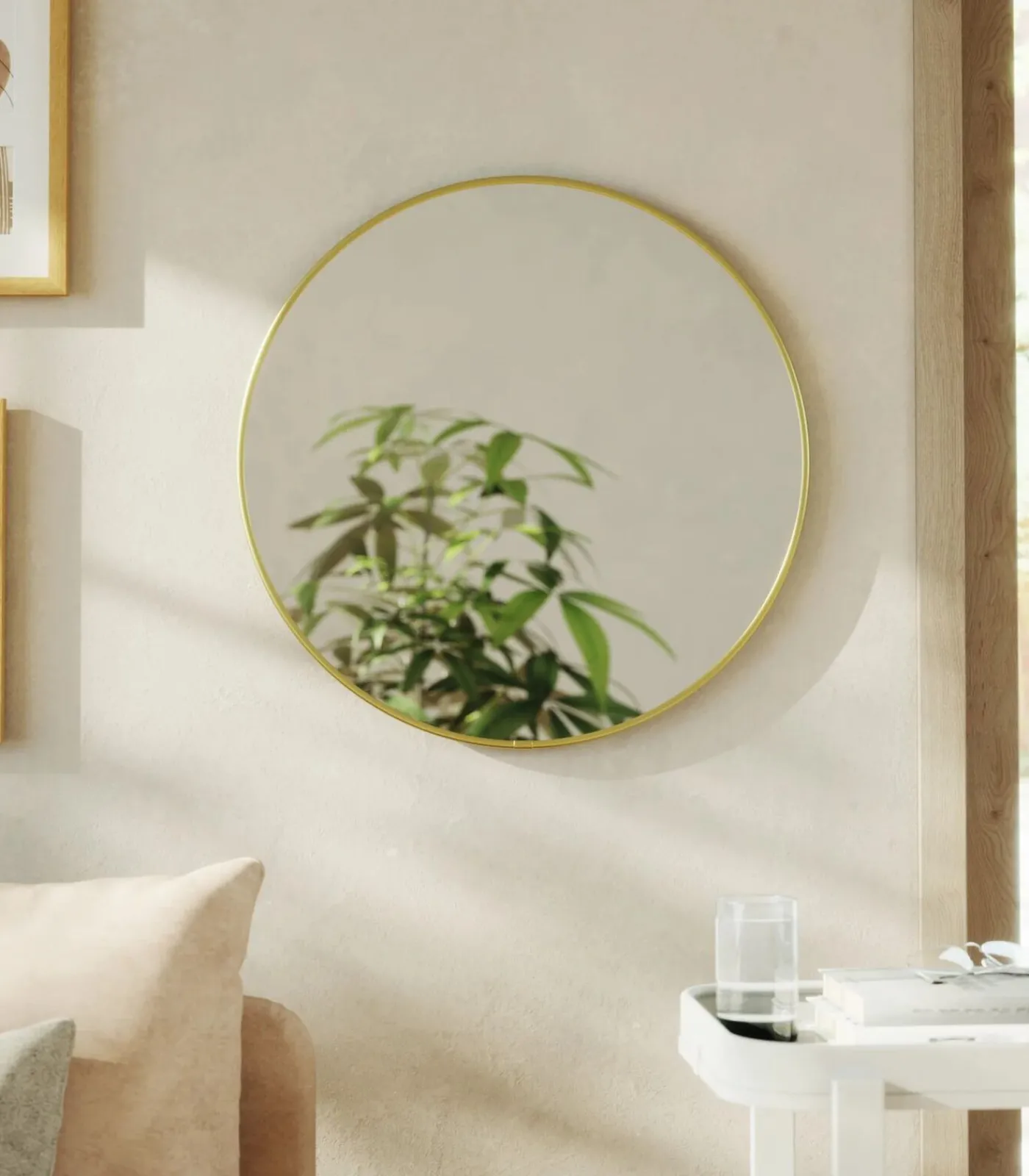 Online Ronde metalen wandspiegel Spiegels