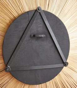 Best Ronde spiegel van natuurvezel 60 cm Iris Spiegels