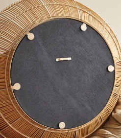 Hot Ronde spiegel van natuurvezel 60 cm Rosie Spiegels