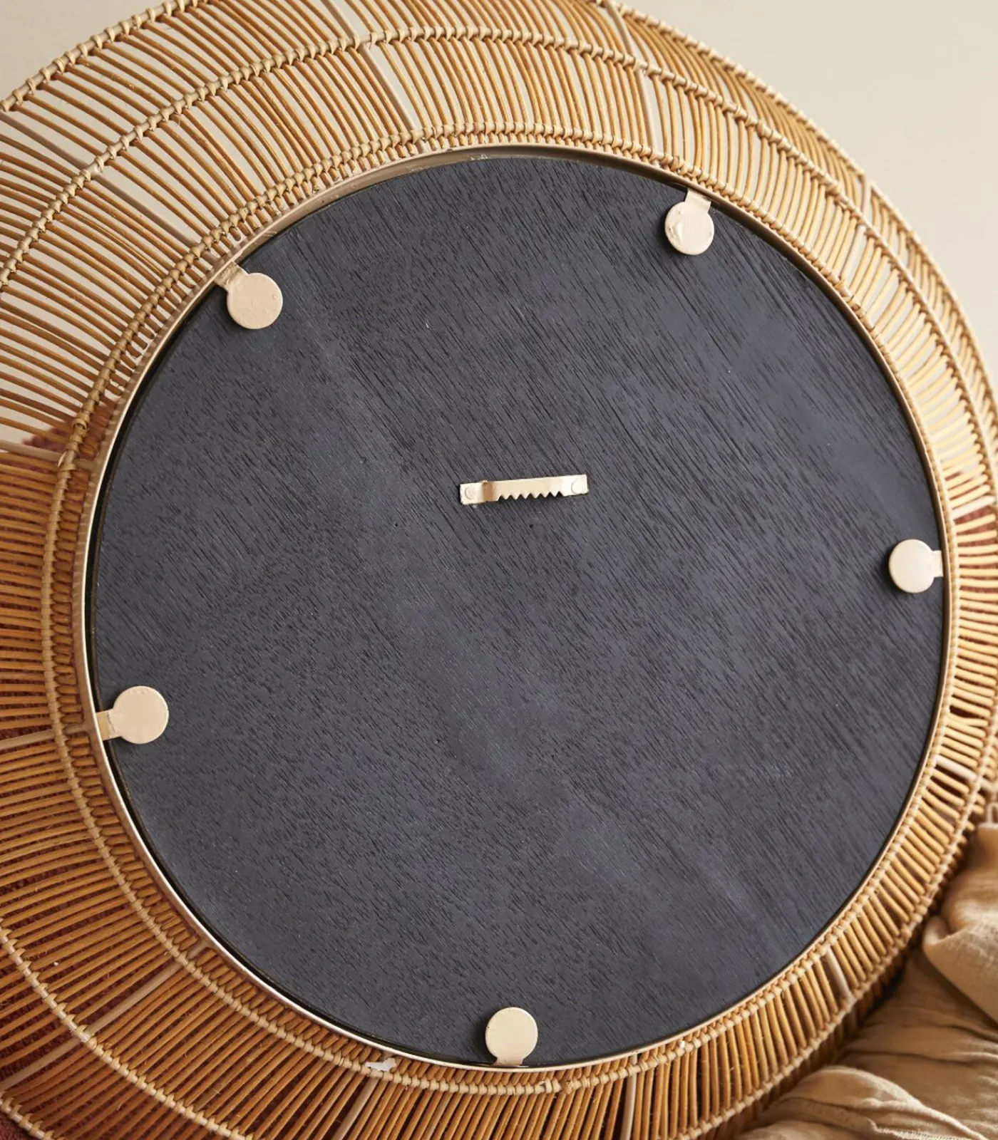 Hot Ronde spiegel van natuurvezel 60 cm Rosie Spiegels