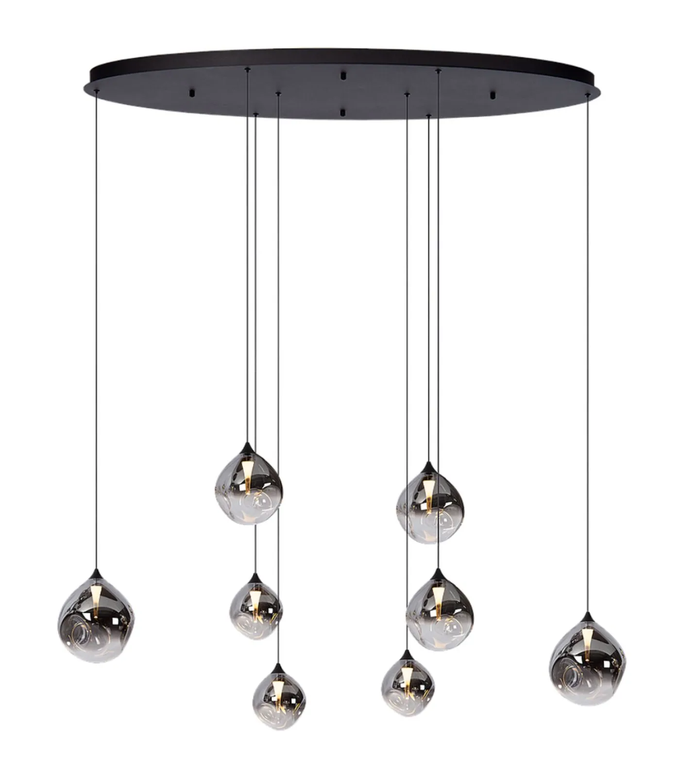 Rosado 8 - Hanglamp - Zwart Hanglampen