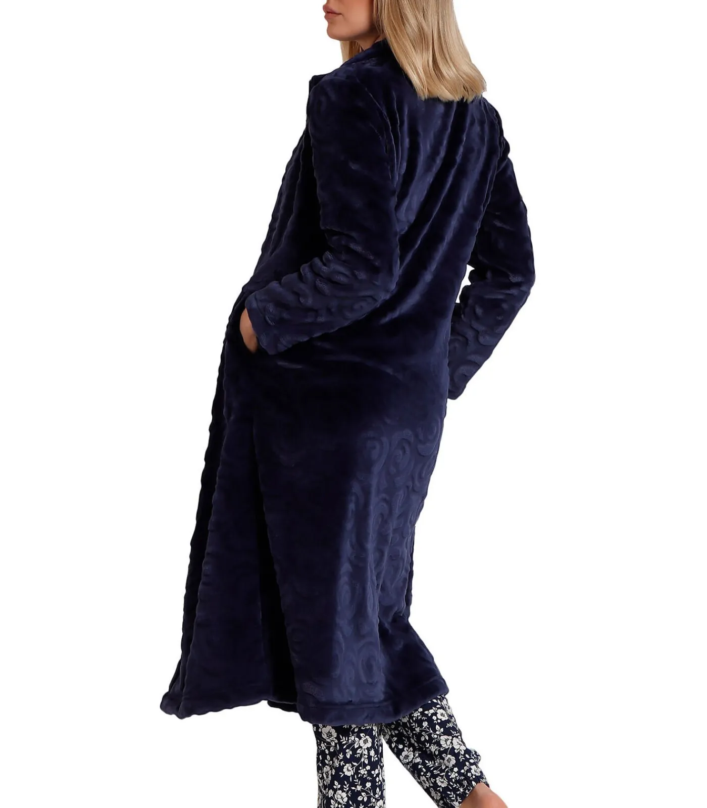 DAMES ADMAS Rosas Lange jas voor binnen Jacquard