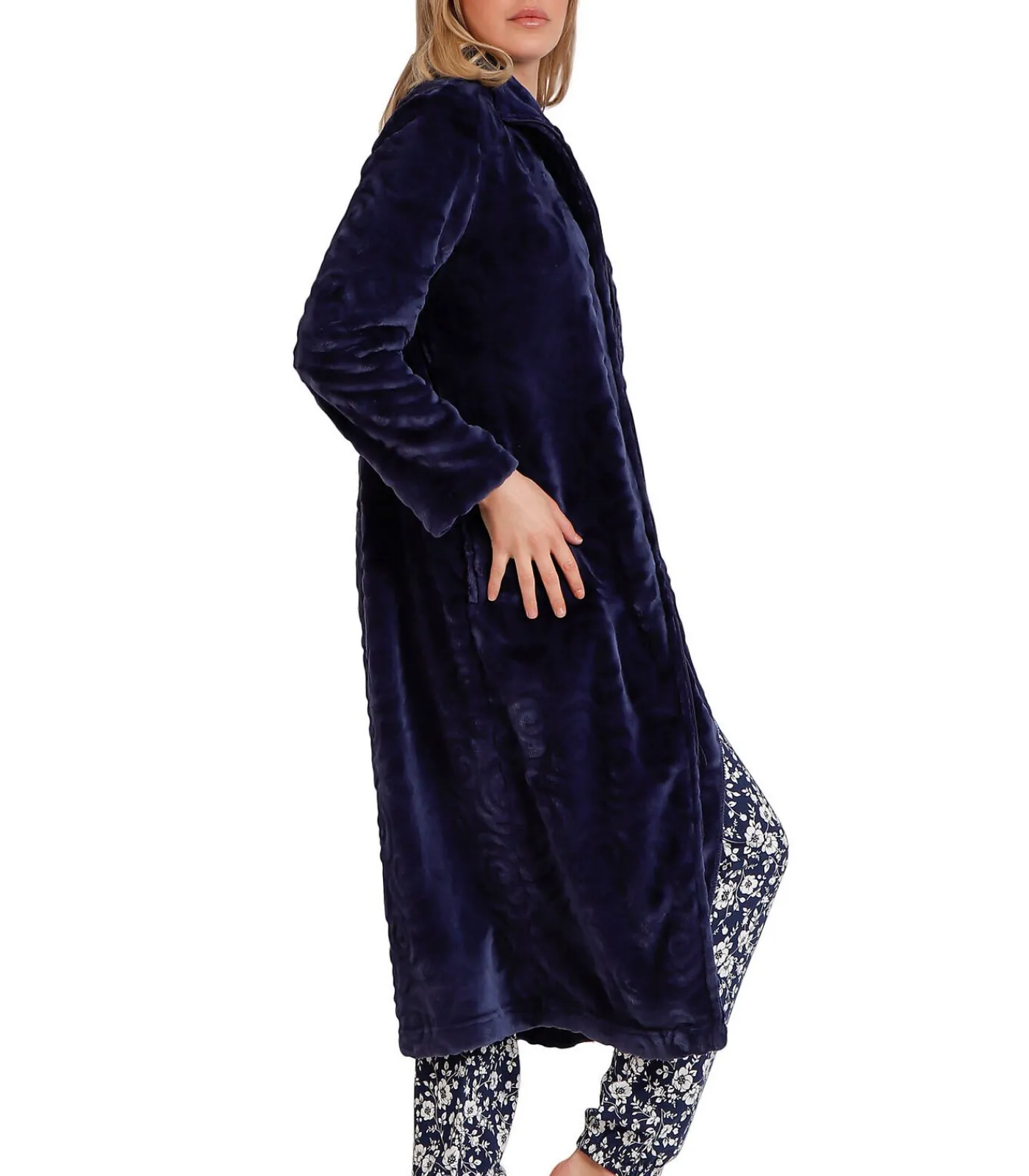 DAMES ADMAS Rosas Lange jas voor binnen Jacquard