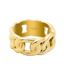 Hot Roxane" Gouden Stalen Ketting Ring - BJ09A3203 DAMES Ringen