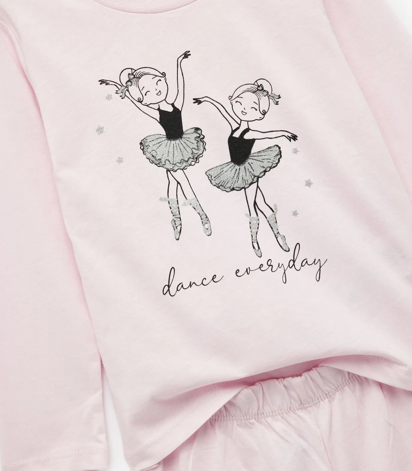 Kinderen Koton Roze Babyshort Elastische Taille Katoen