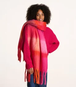 DAMES La Fée Maraboutée Roze geruite sjaal