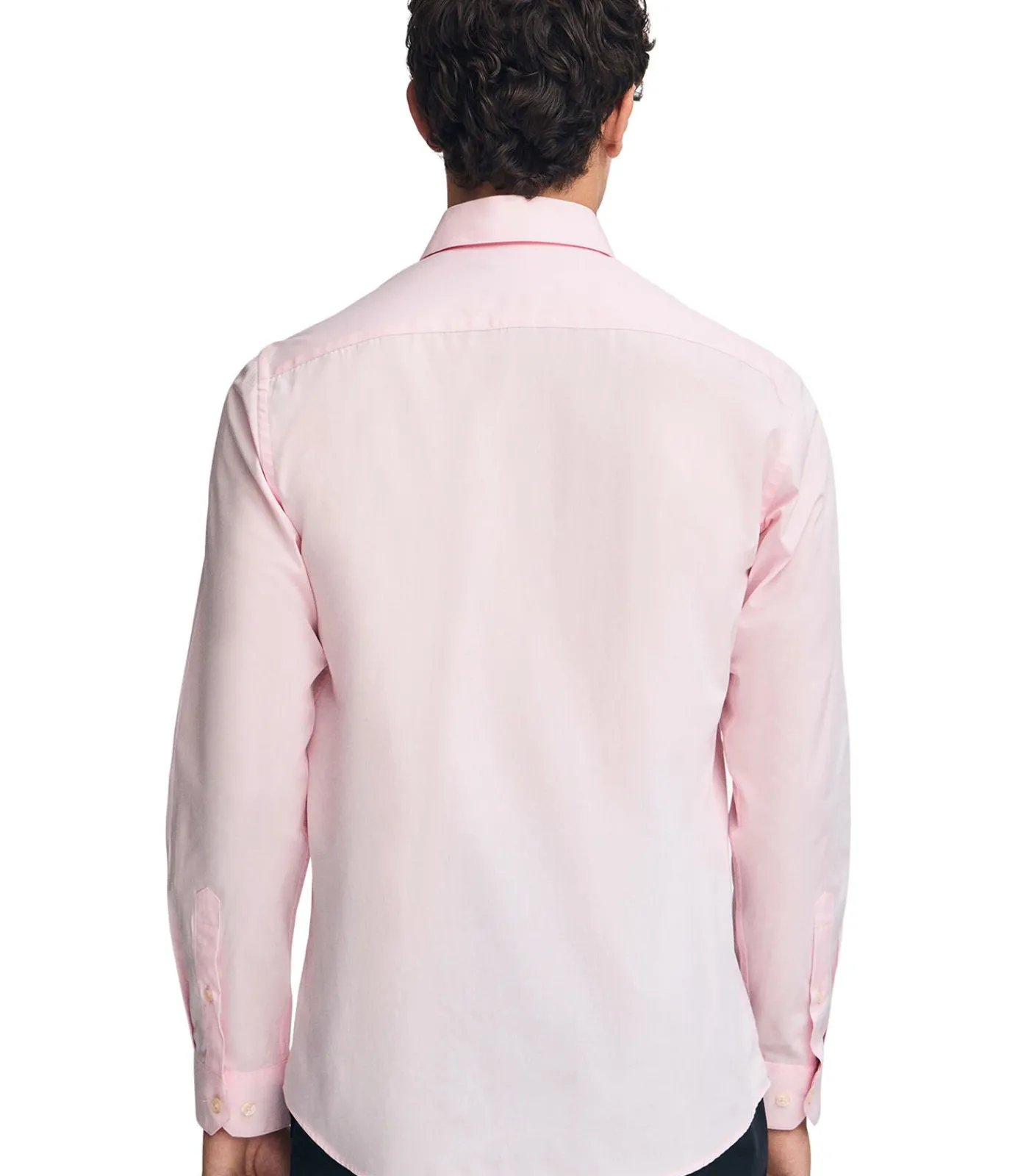 Discount Roze hemd van poplin katoen met slim fit en Rigby Go-logo Heren Hemden