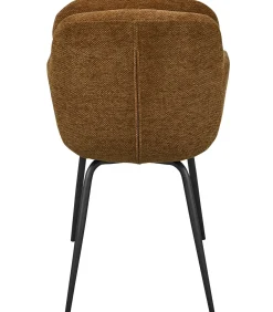 WOOOD Runa Eetkamerstoelen - Polyester - Caramel - Set van 6