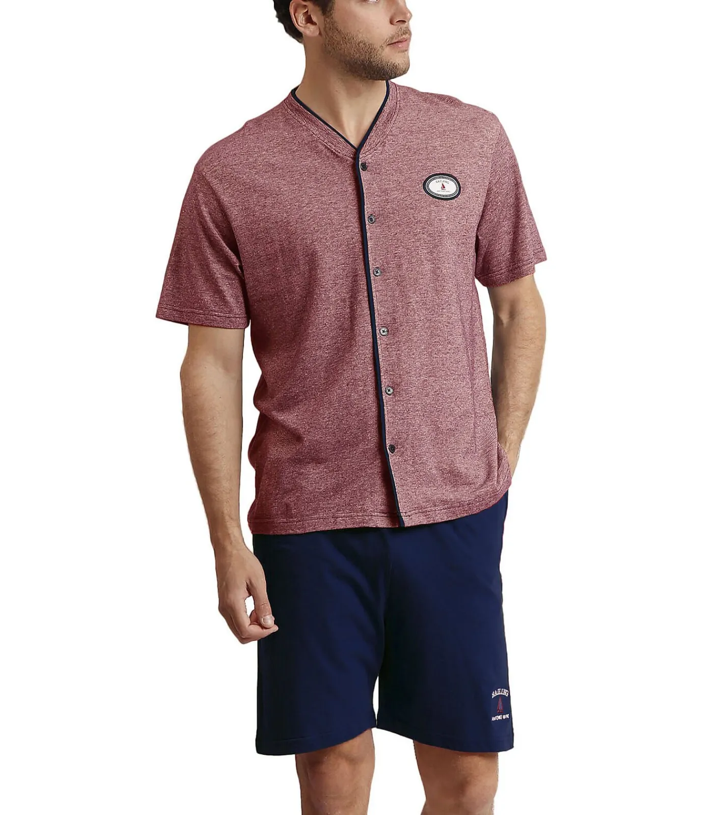 Outlet Sailing Antonio Pyjamashort shirt Miro Heren Pyjama's