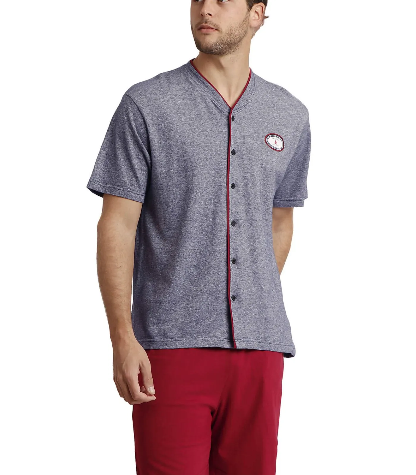 Online Sailing Antonio Pyjamashort shirt Miro Heren Pyjama's