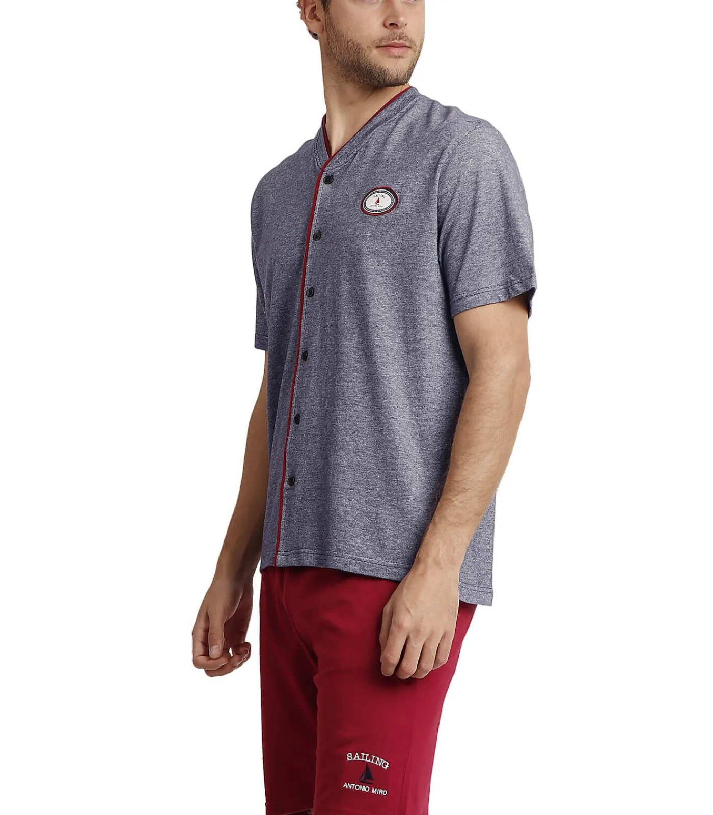 Online Sailing Antonio Pyjamashort shirt Miro Heren Pyjama's