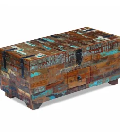 New Salontafel kist 80x40x35 cm massief gerecycled hout Tafels