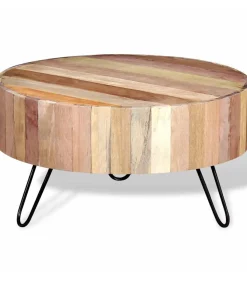 vidaXL Salontafel massief gerecycled hout