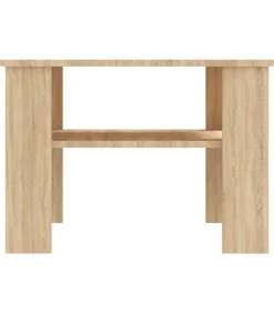 vidaXL Salontafel 60x60x42 cm bewerkt hout sonoma eikenkleurig