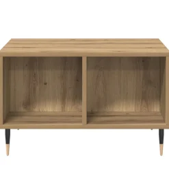 vidaXL Salontafel 60x50x36,5 cm bewerkt hout artisanaal eikenkleur