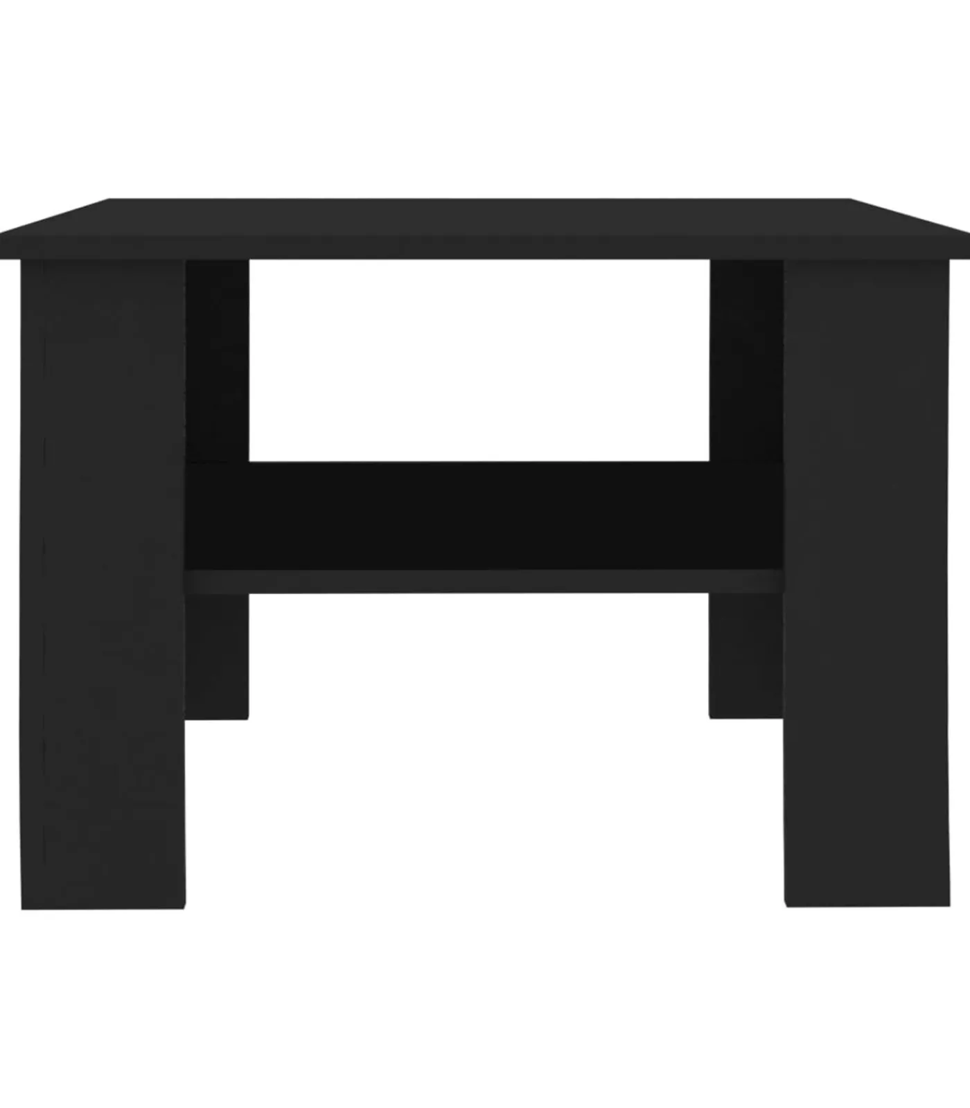 vidaXL Salontafel 60x60x42 cm bewerkt hout zwart